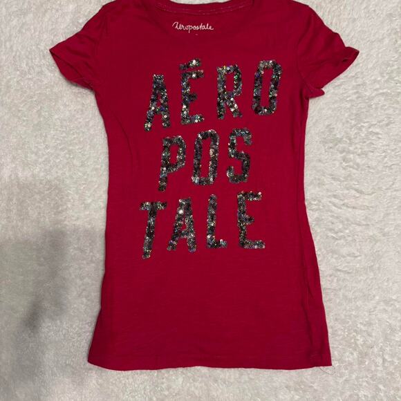 Aeropostale sequin t-shirt top size small - Picture 1 of 4